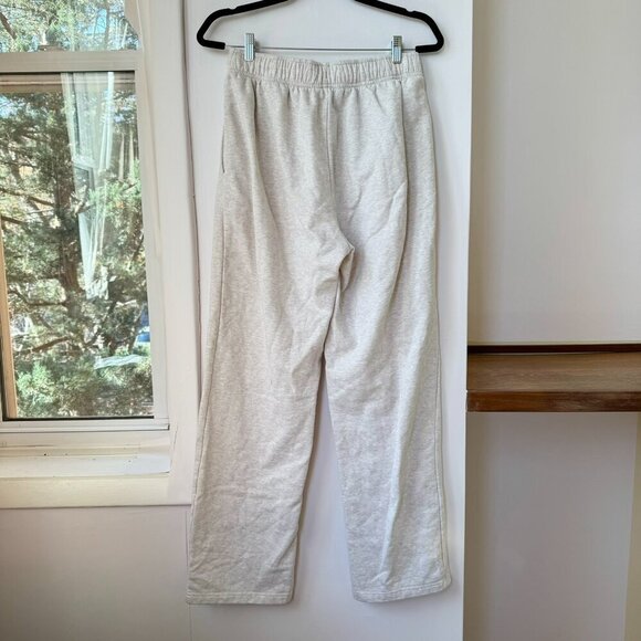 Alo Yoga Accolade Straight Leg Sweatpants Heather Oatmeal Cream Small - Picture 5 of 8